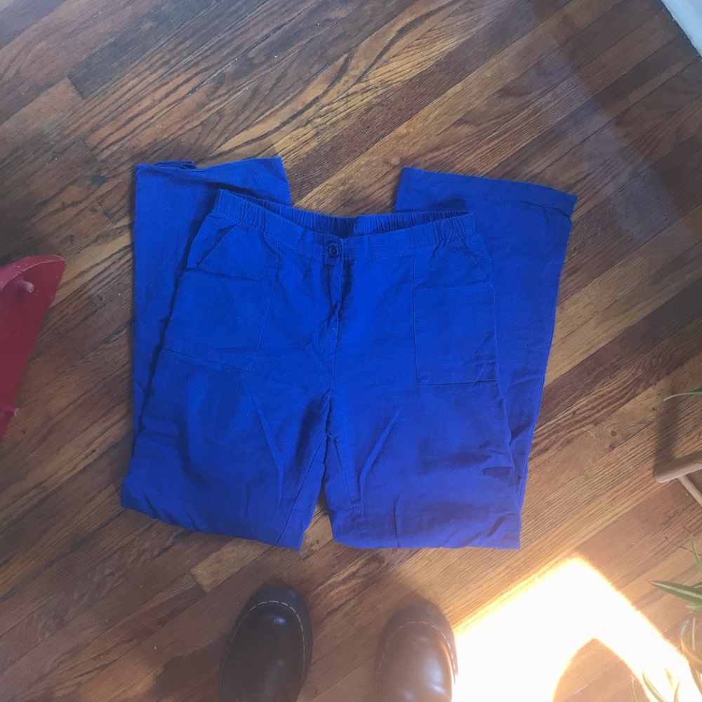 SOLD ☀️ Cobalt Linen Pants